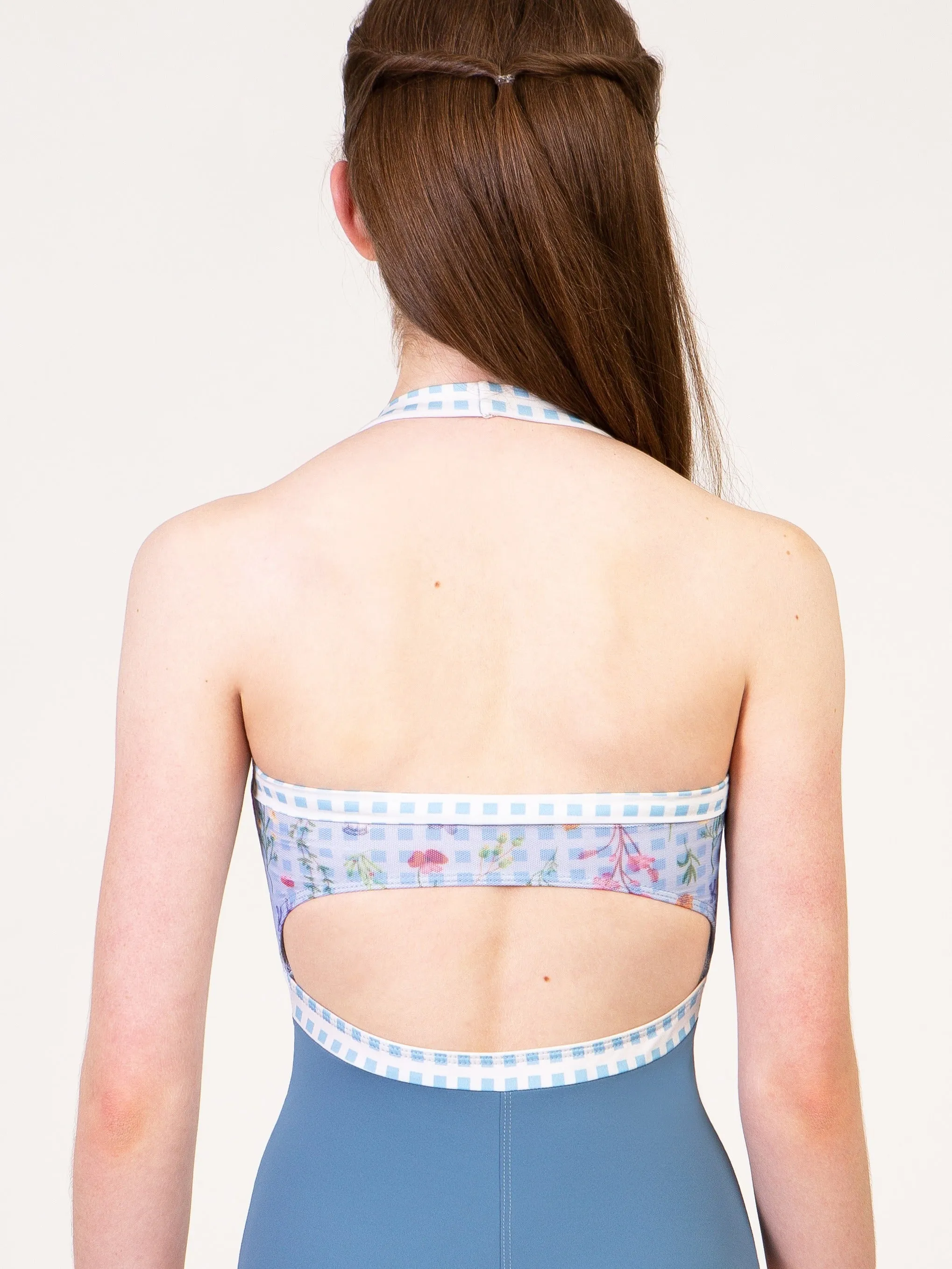 Garden Party Princess Seam Halter Leotard