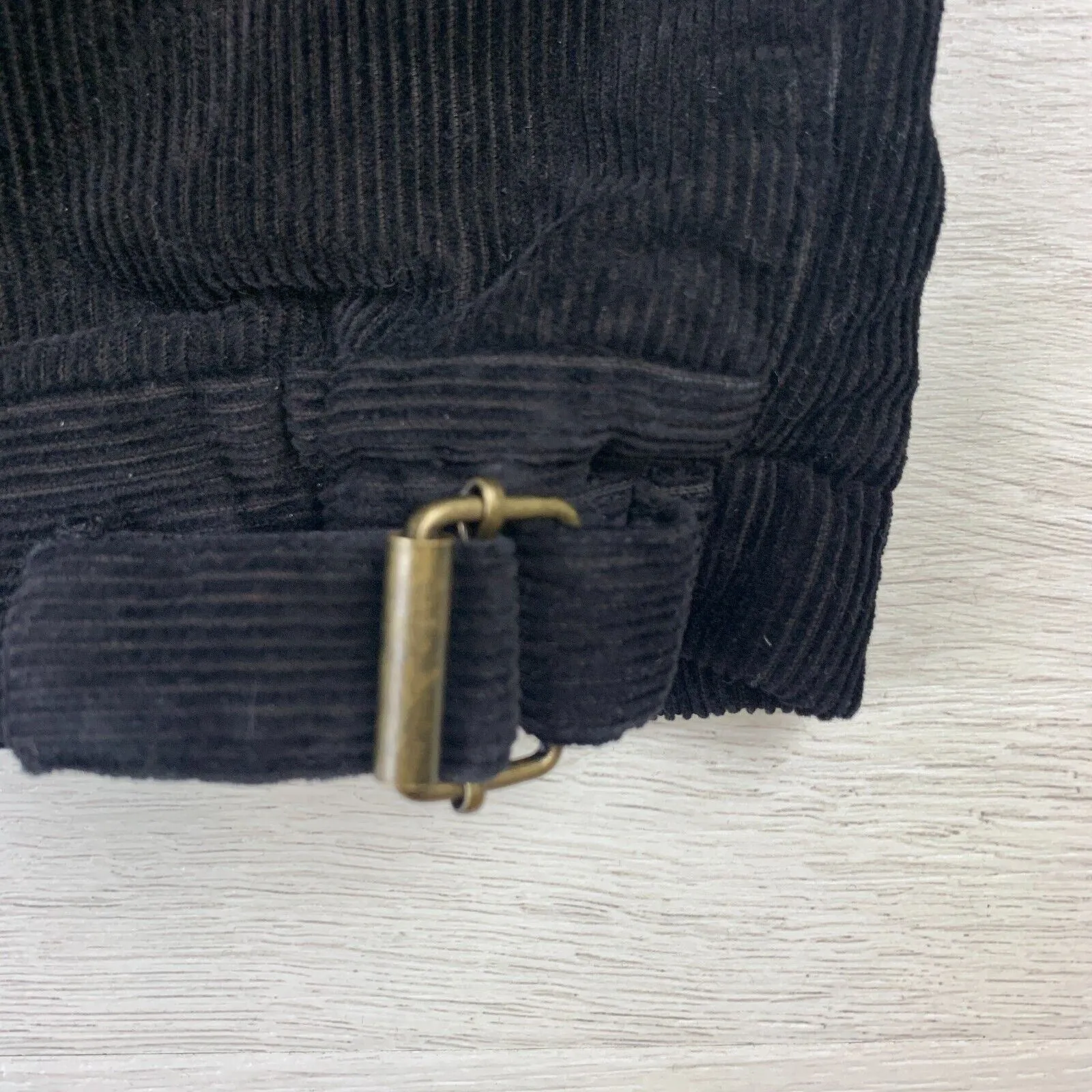 Gazman Mens Black Corduroy Bomber Jacket Size Large (New)
