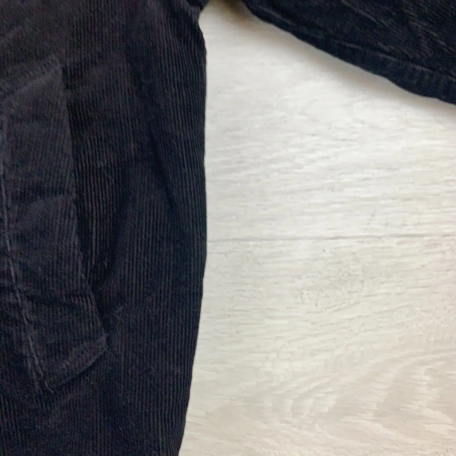 Gazman Mens Black Corduroy Bomber Jacket Size Large (New)
