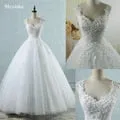 Gigi Cross Lace Flower Sweetheart White Ivory Wedding Dresses Sizes: 2-26 W