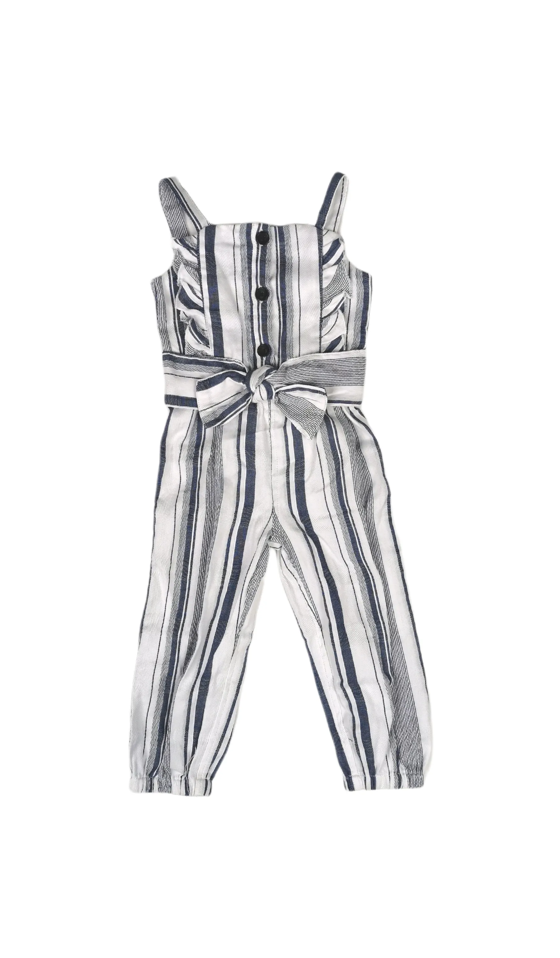 GIRL SIZE 2 YEARS - HABITUAL, Stripped Cotton Romper NWT B46
