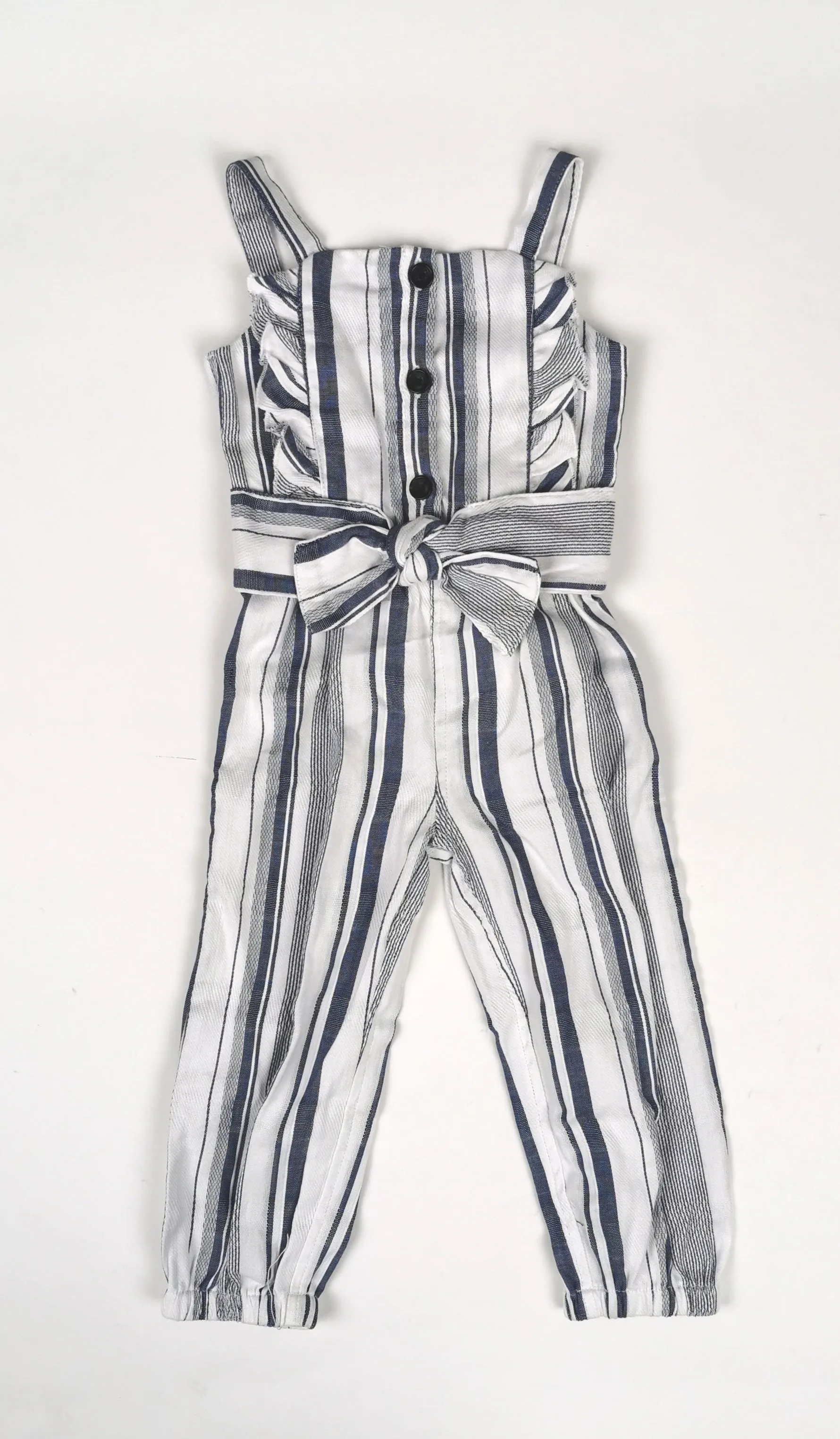 GIRL SIZE 2 YEARS - HABITUAL, Stripped Cotton Romper NWT B46