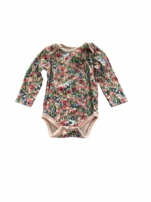 Girls Child Size 6-9 Months Burt Bee's Baby Floral Rompers