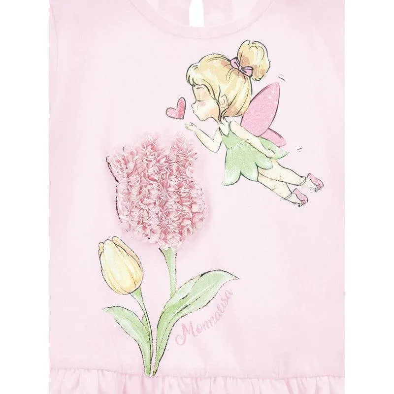 Girls Pink Tinkerbell Peplum Tunic