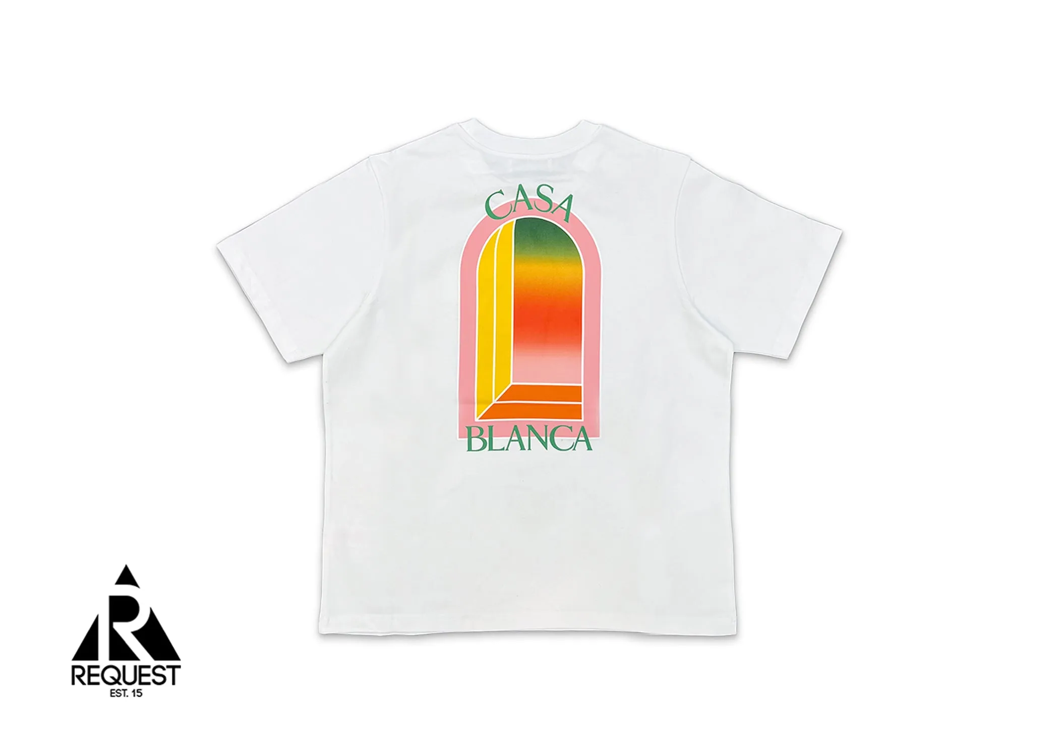 Gradient Arch Logo Printed Tee "White"