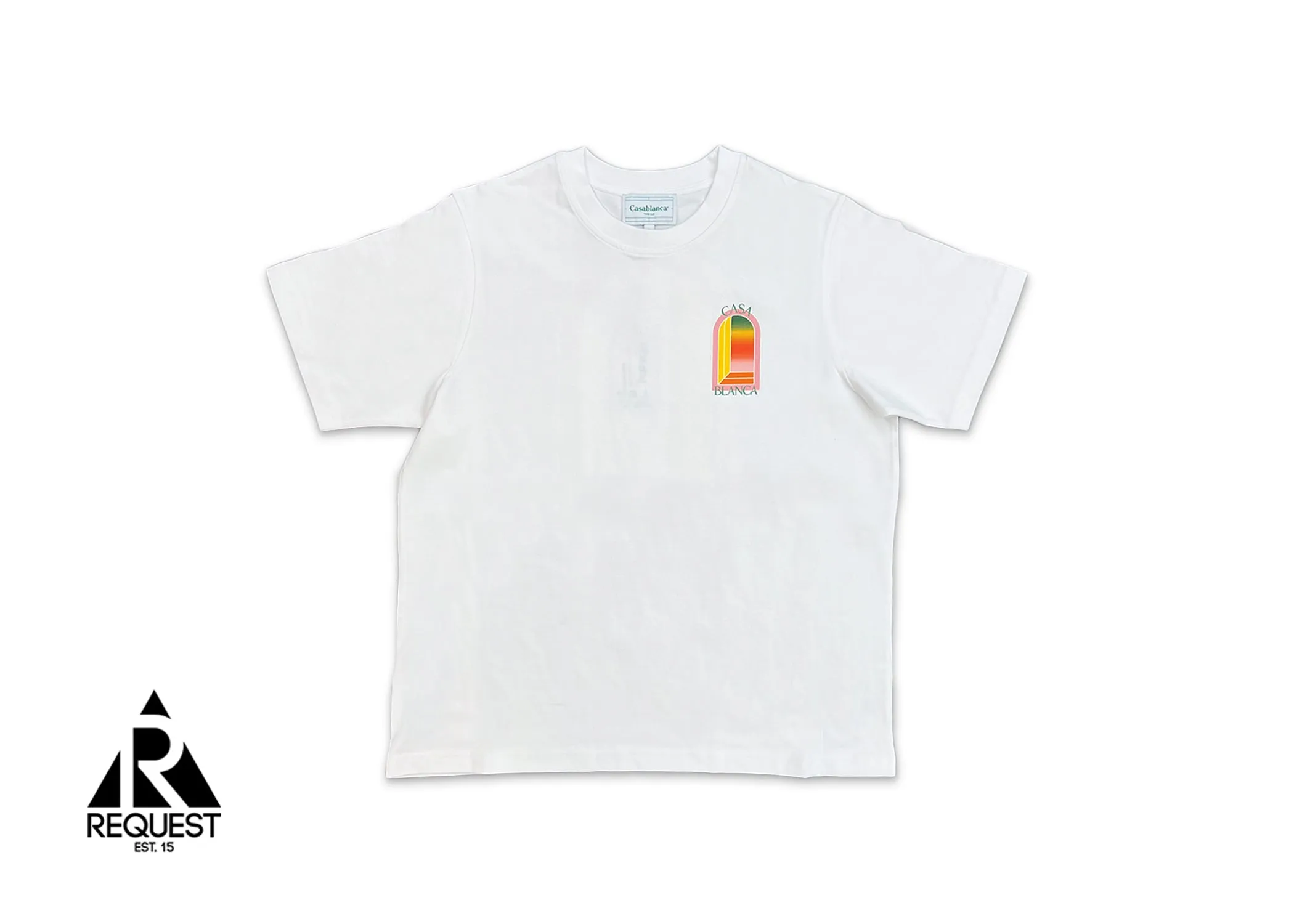 Gradient Arch Logo Printed Tee "White"