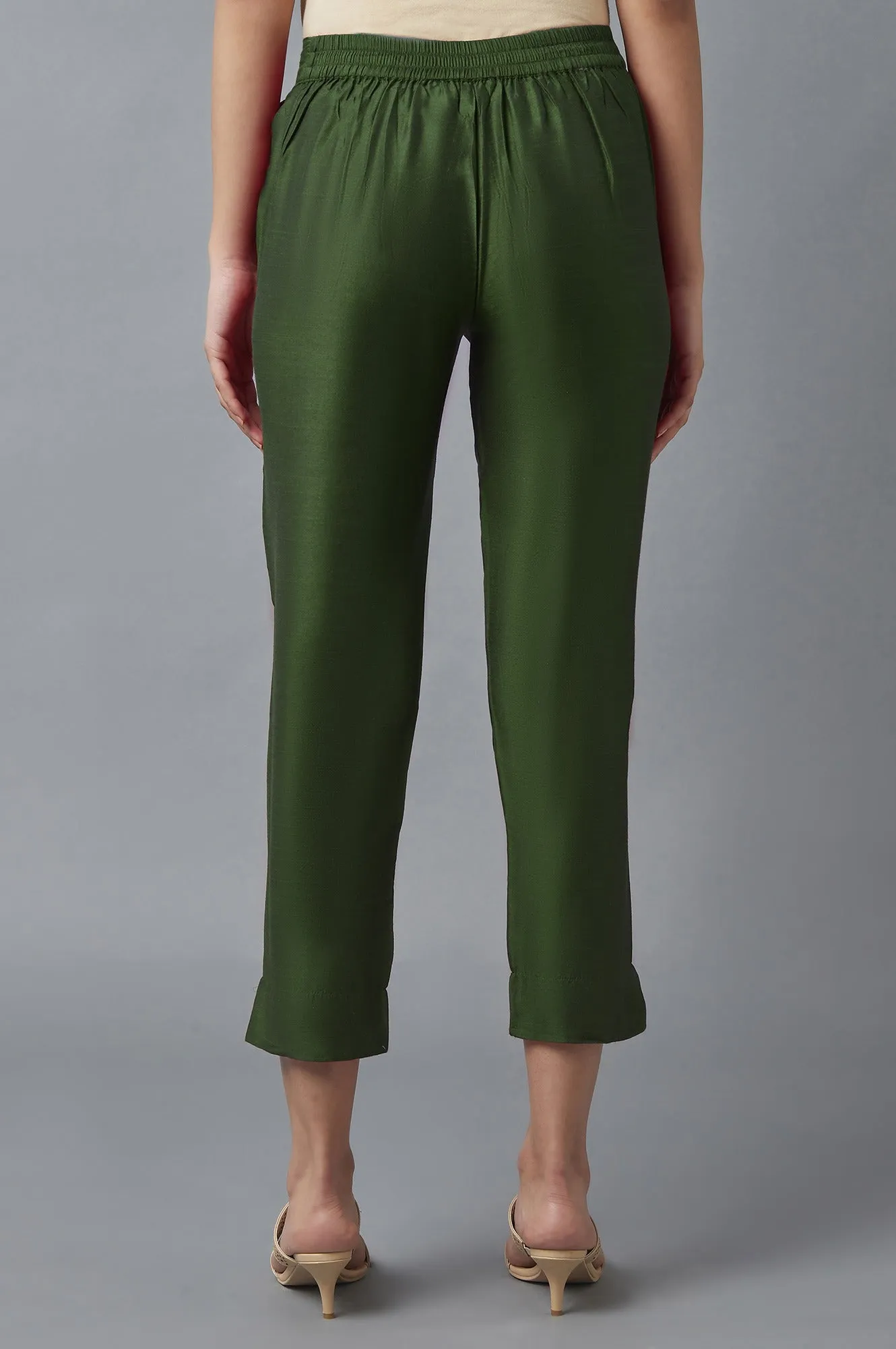 Green Festive Trousers