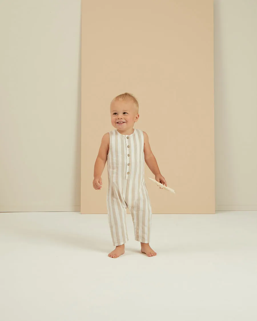GREY STRIPE JUMPSUIT