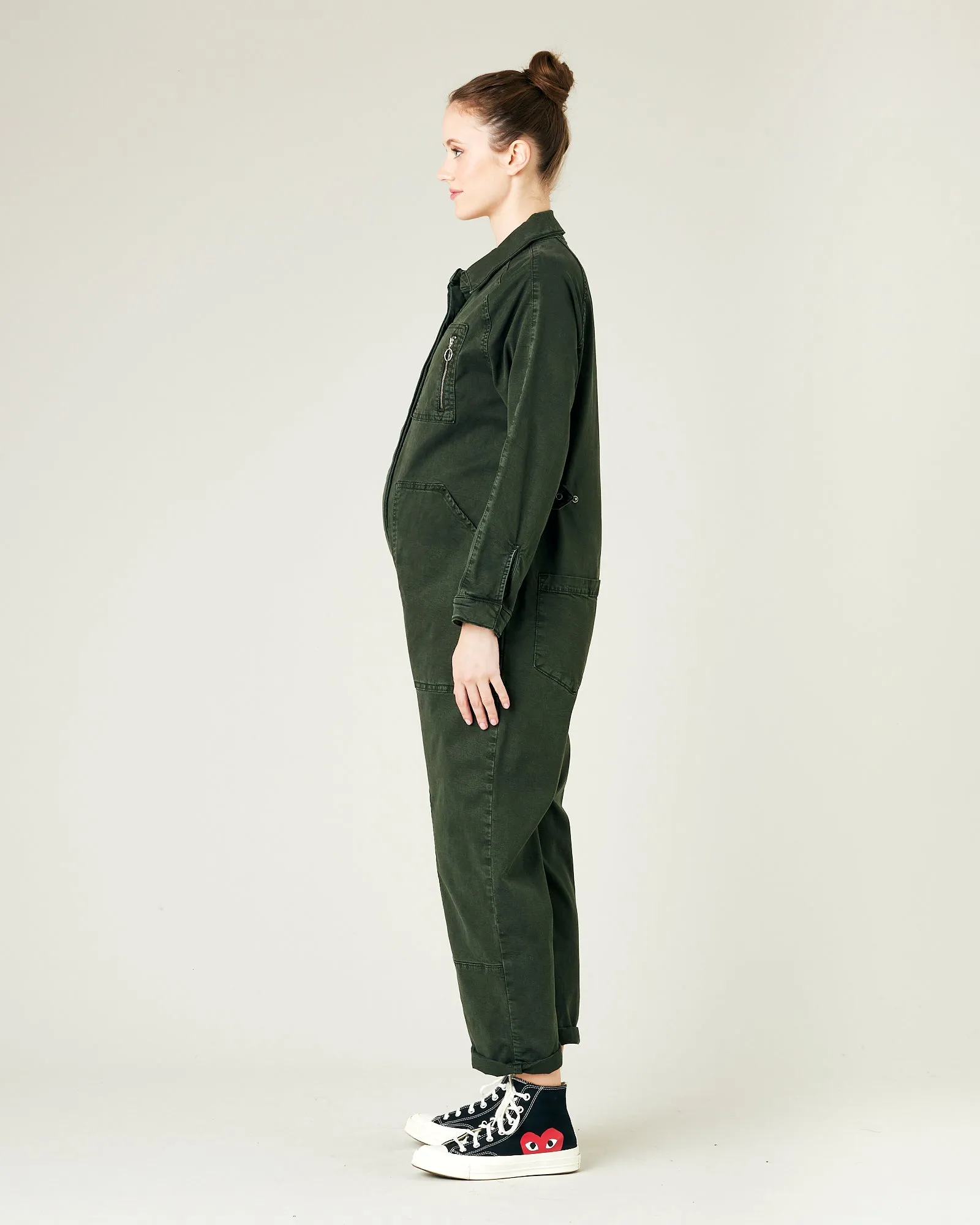 Hallie Sea Green Cotton Coverall