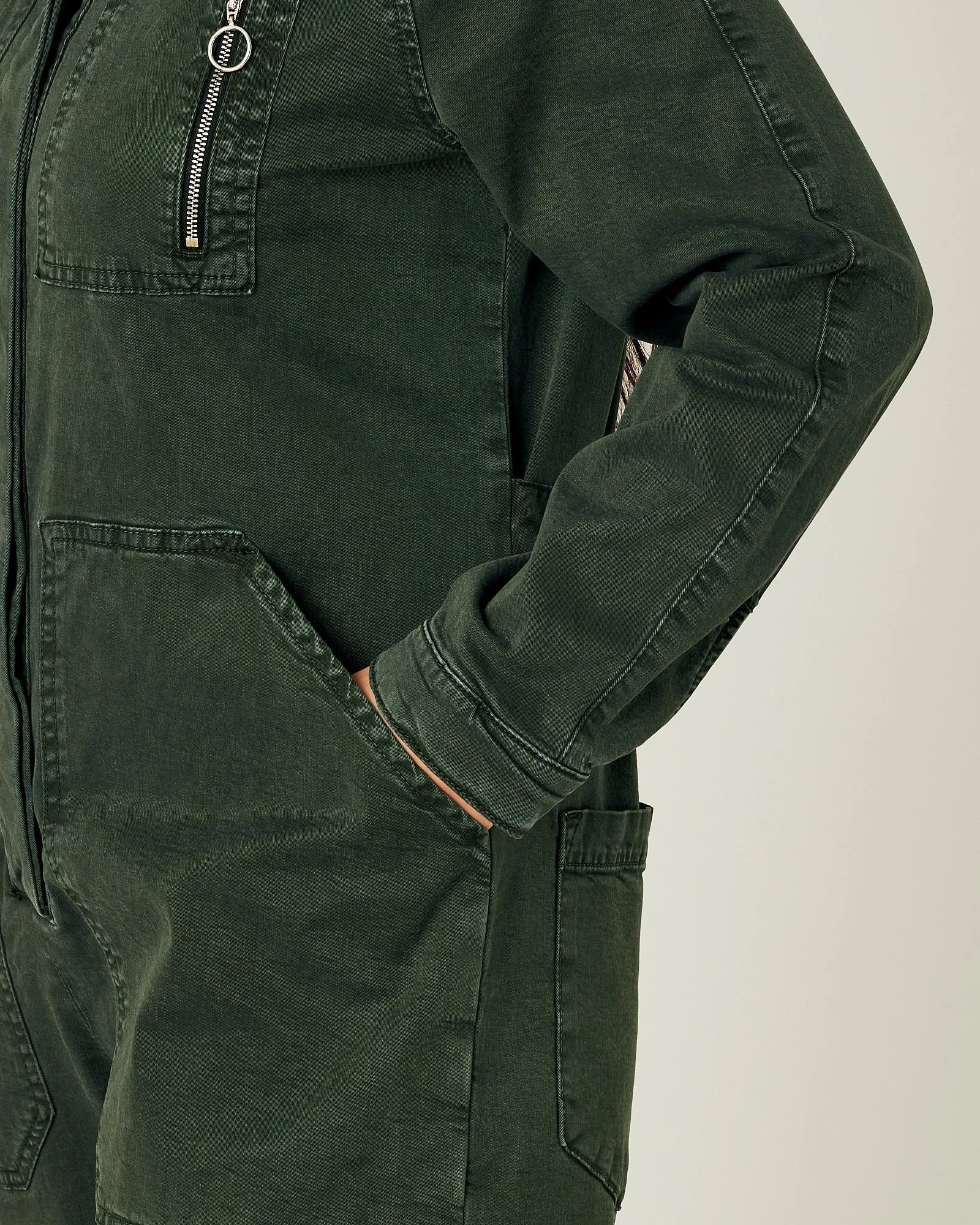 Hallie Sea Green Cotton Coverall