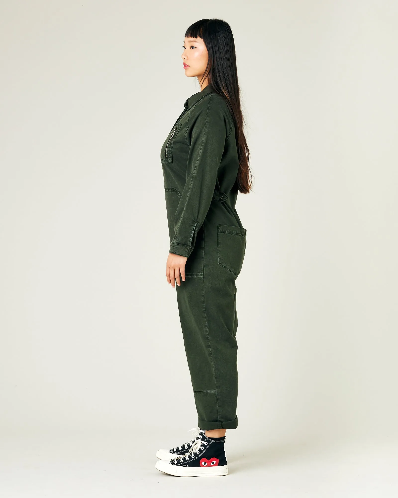 Hallie Sea Green Cotton Coverall