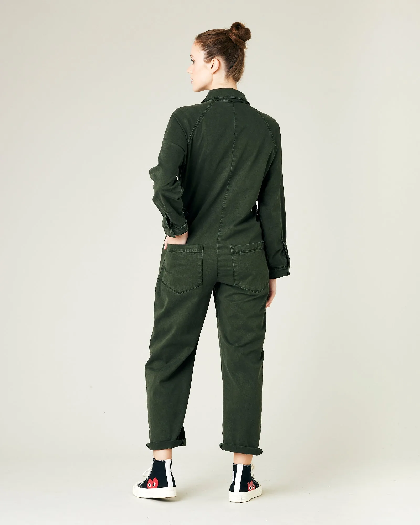 Hallie Sea Green Cotton Coverall