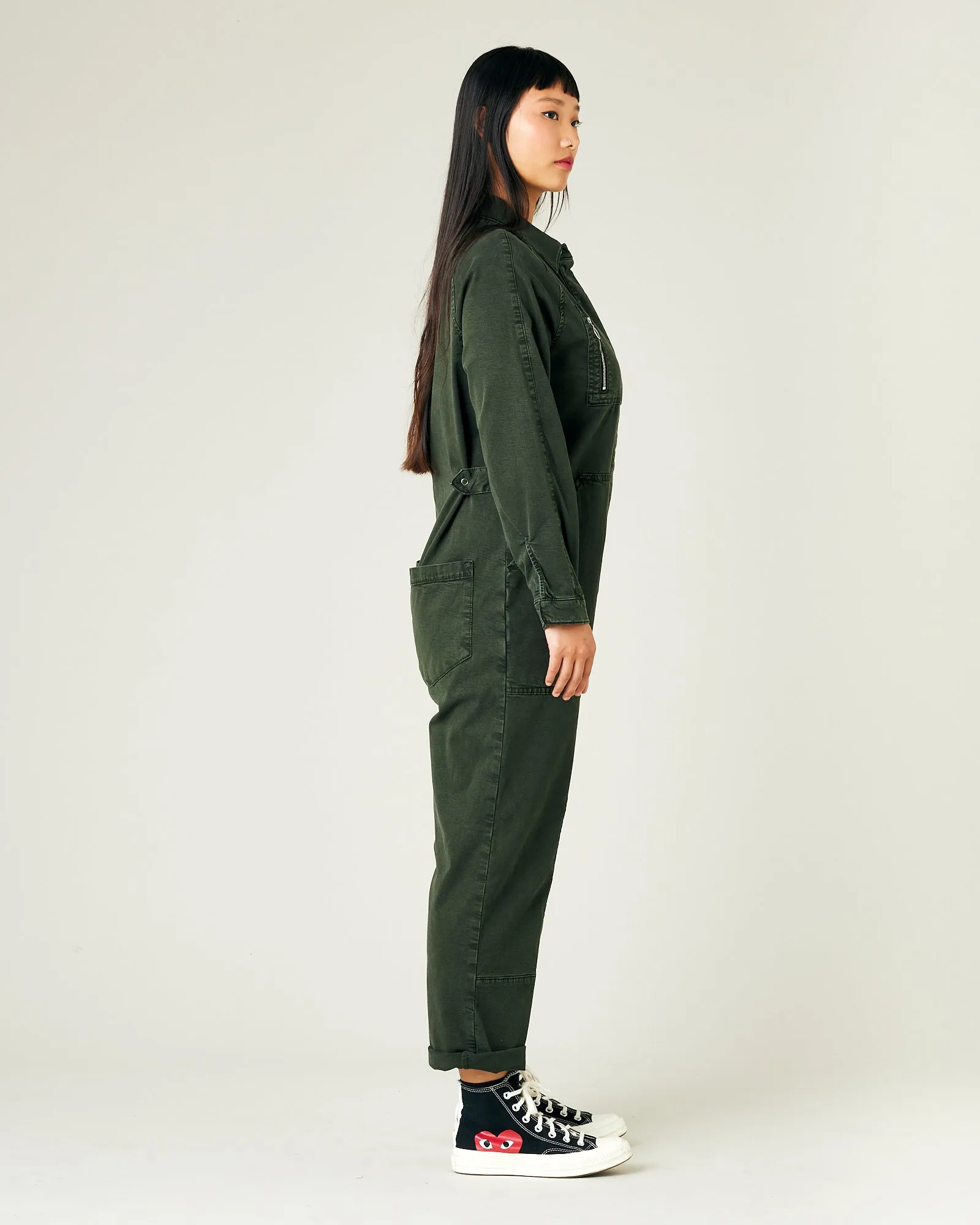 Hallie Sea Green Cotton Coverall