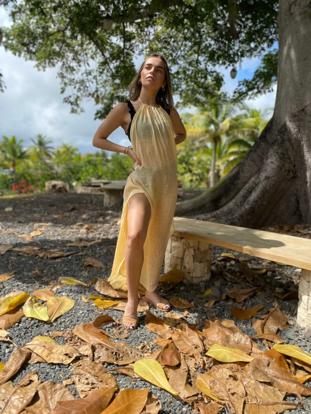 HALTER MAXI DRESS