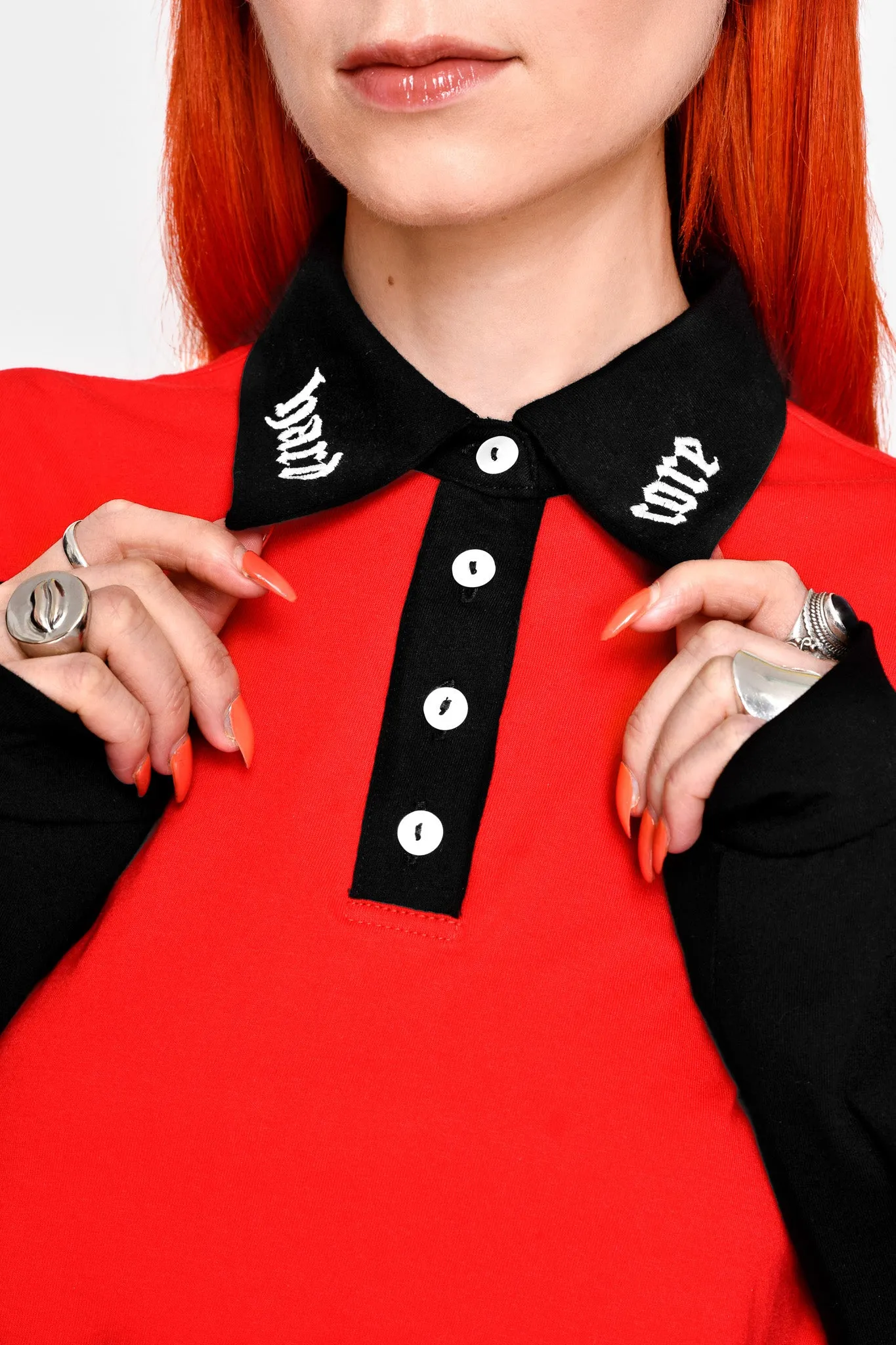 Hardcore Collar Crop Tee