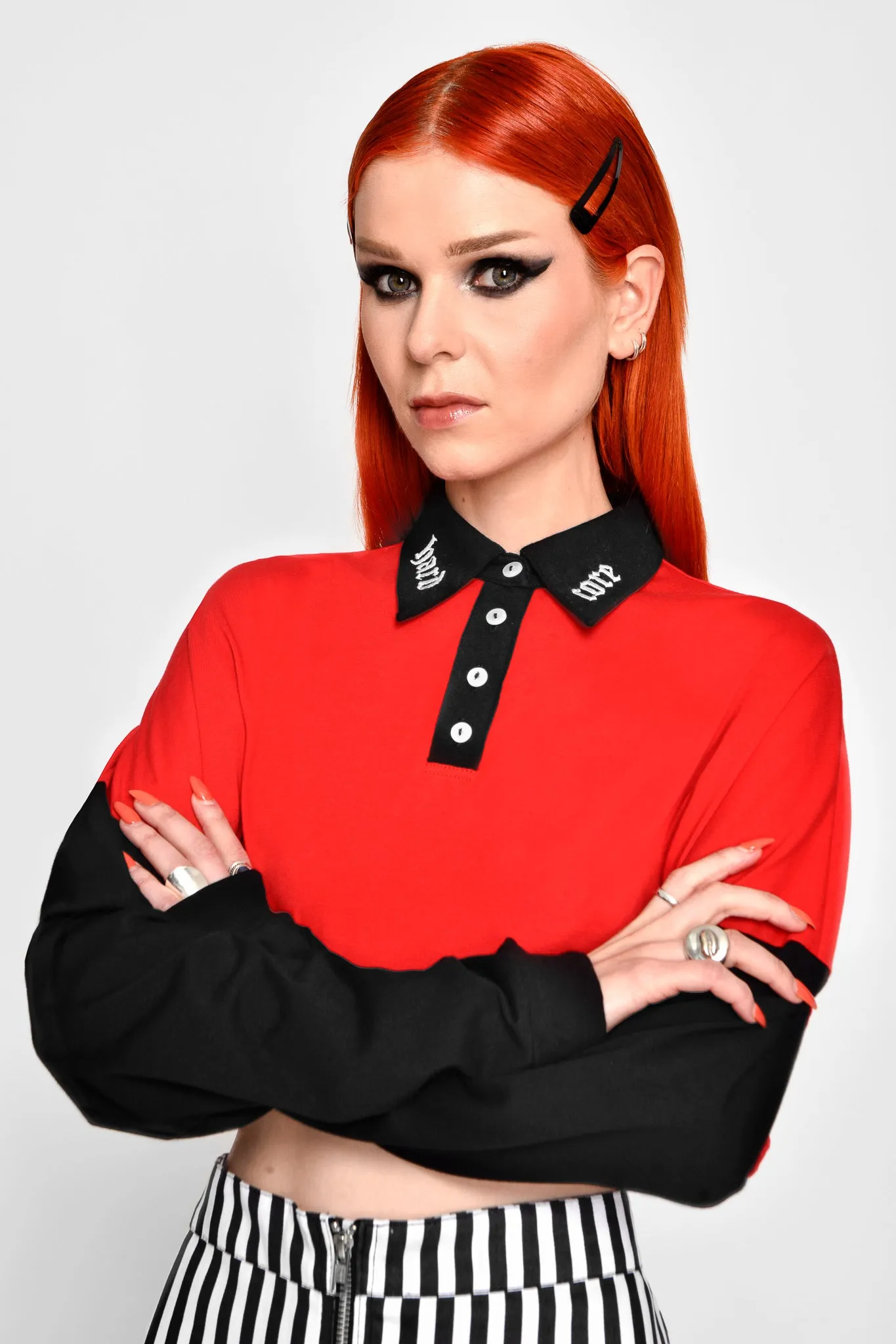 Hardcore Collar Crop Tee