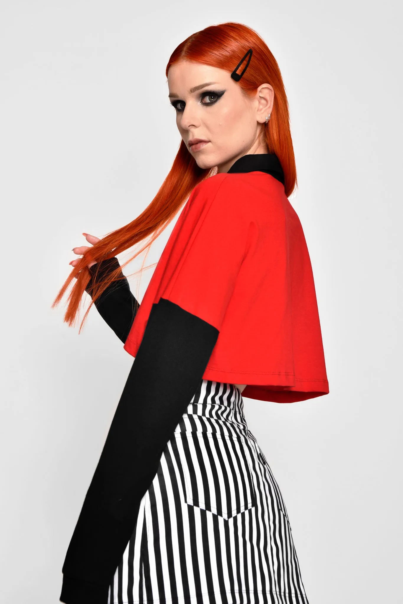 Hardcore Collar Crop Tee
