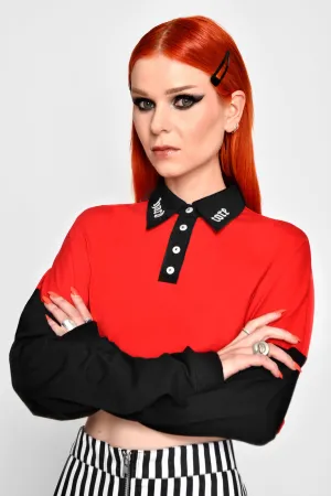 Hardcore Collar Crop Tee