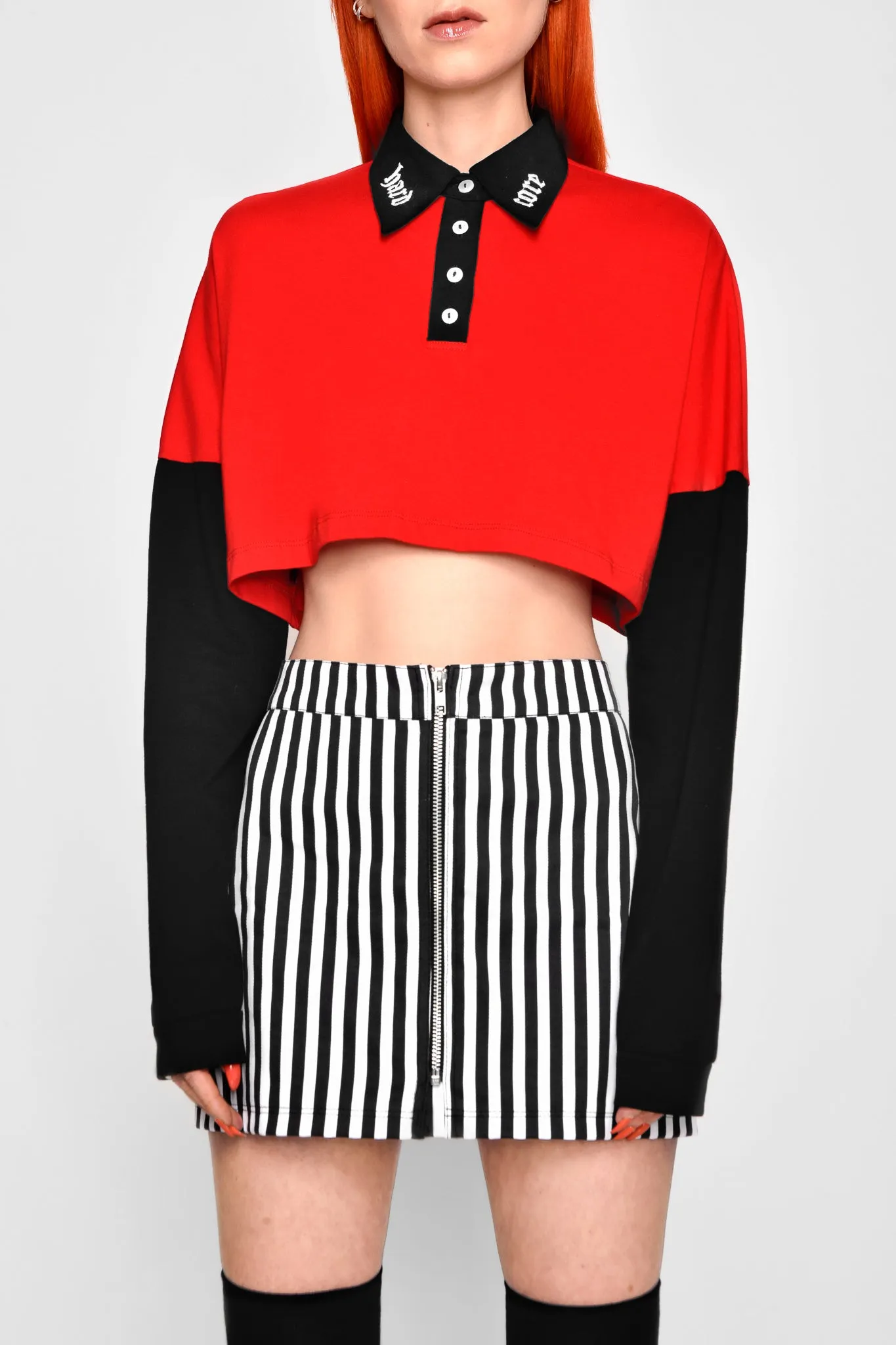 Hardcore Collar Crop Tee