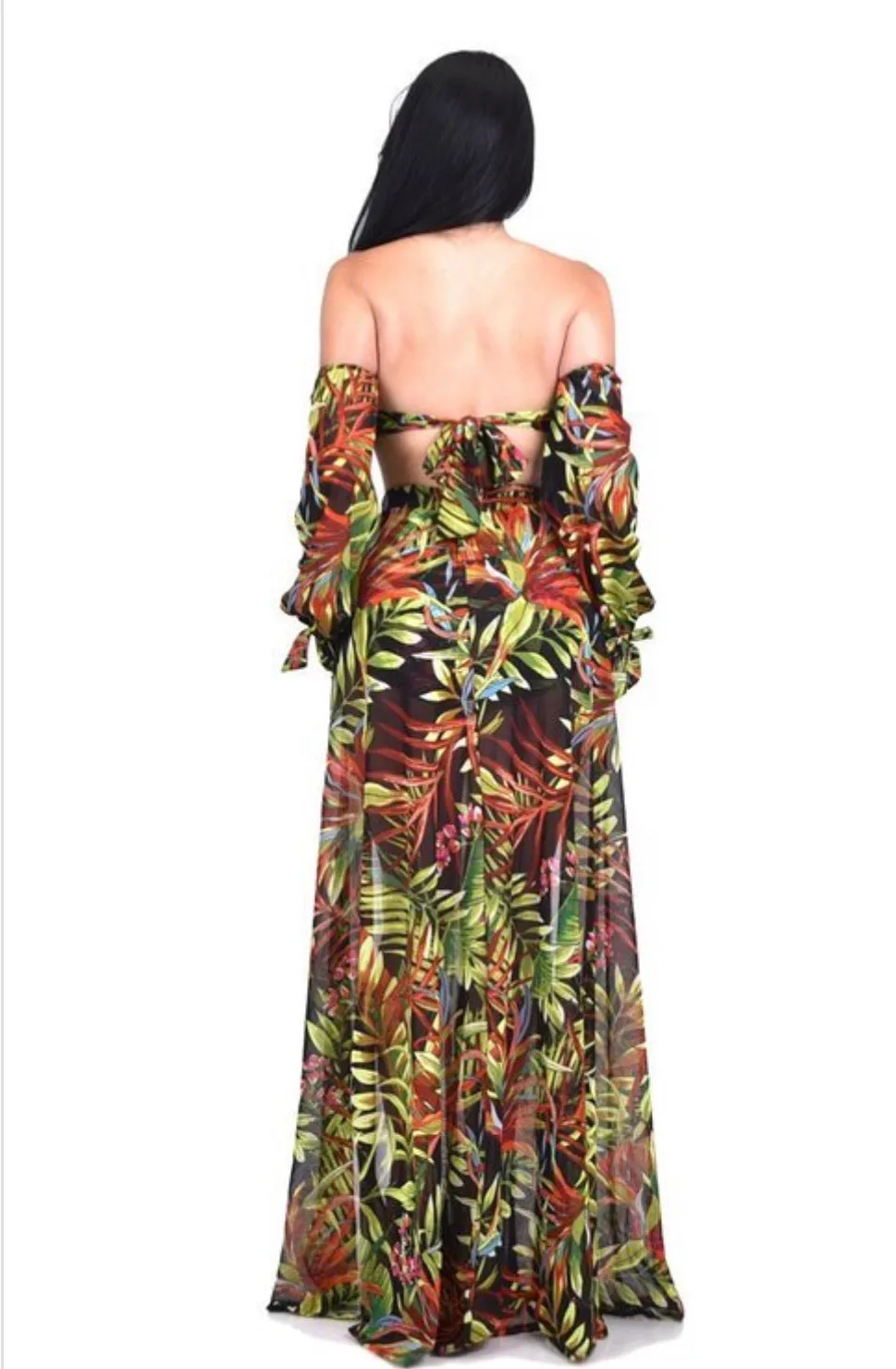 Hawaiian Doll Crop & Skirt Set