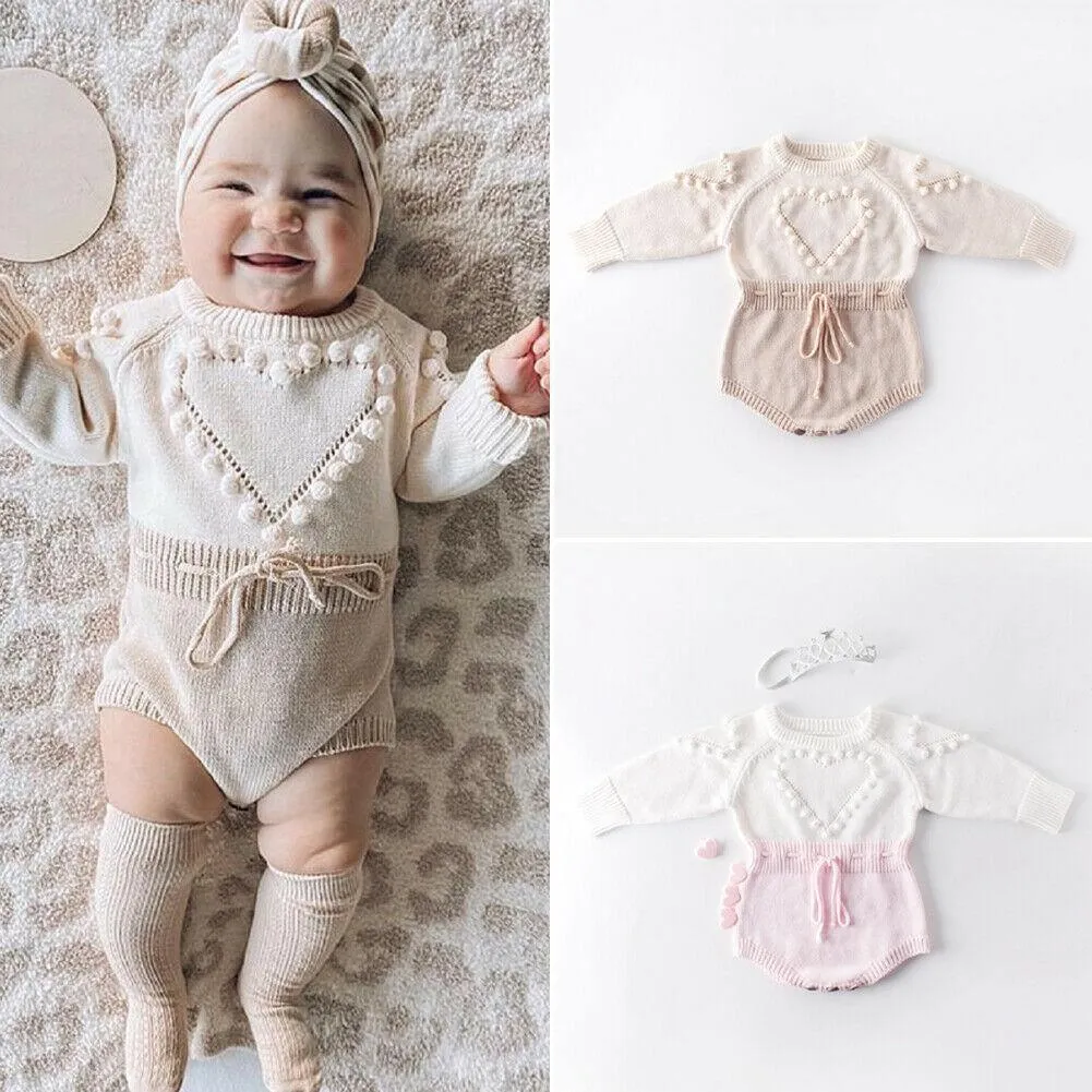 Heart Pom Pom Romper