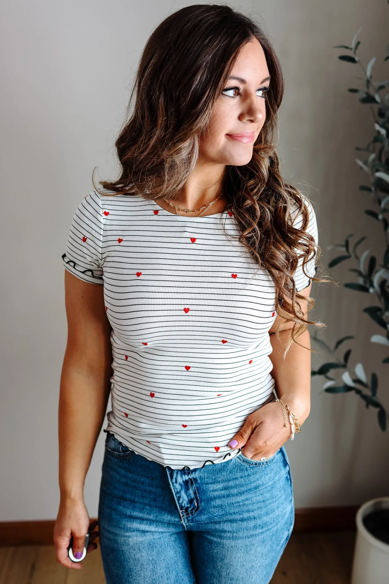 Hearts and Stripes Tee