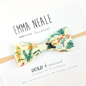 Herb Garden Ruby Bow Headband