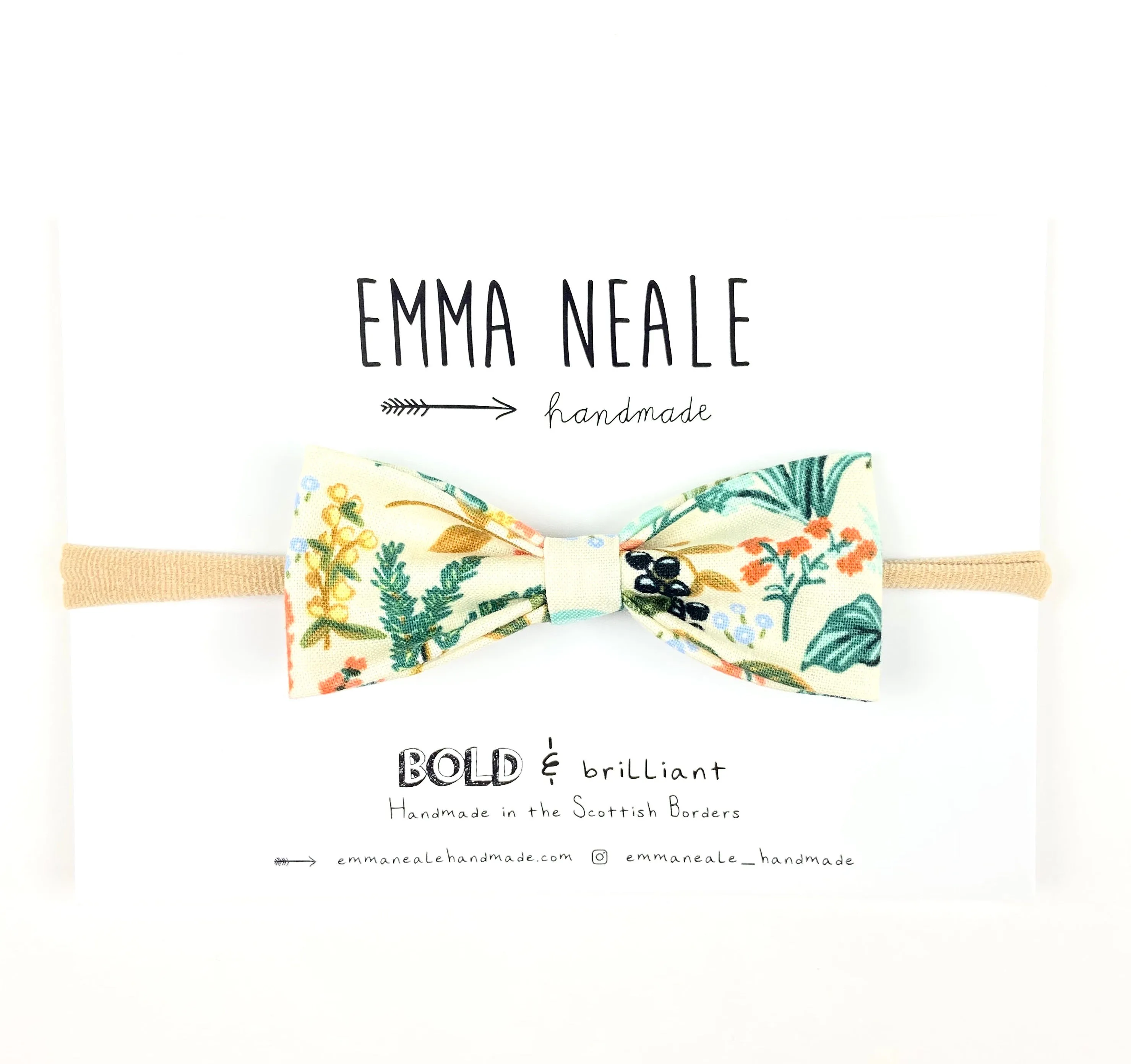 Herb Garden Ruby Bow Headband
