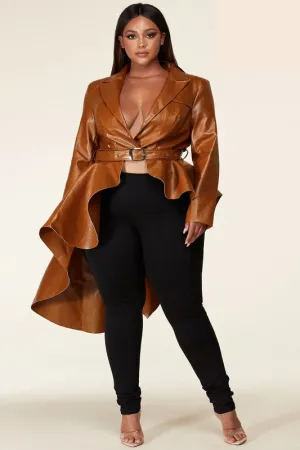 High Low Peplum Jacket