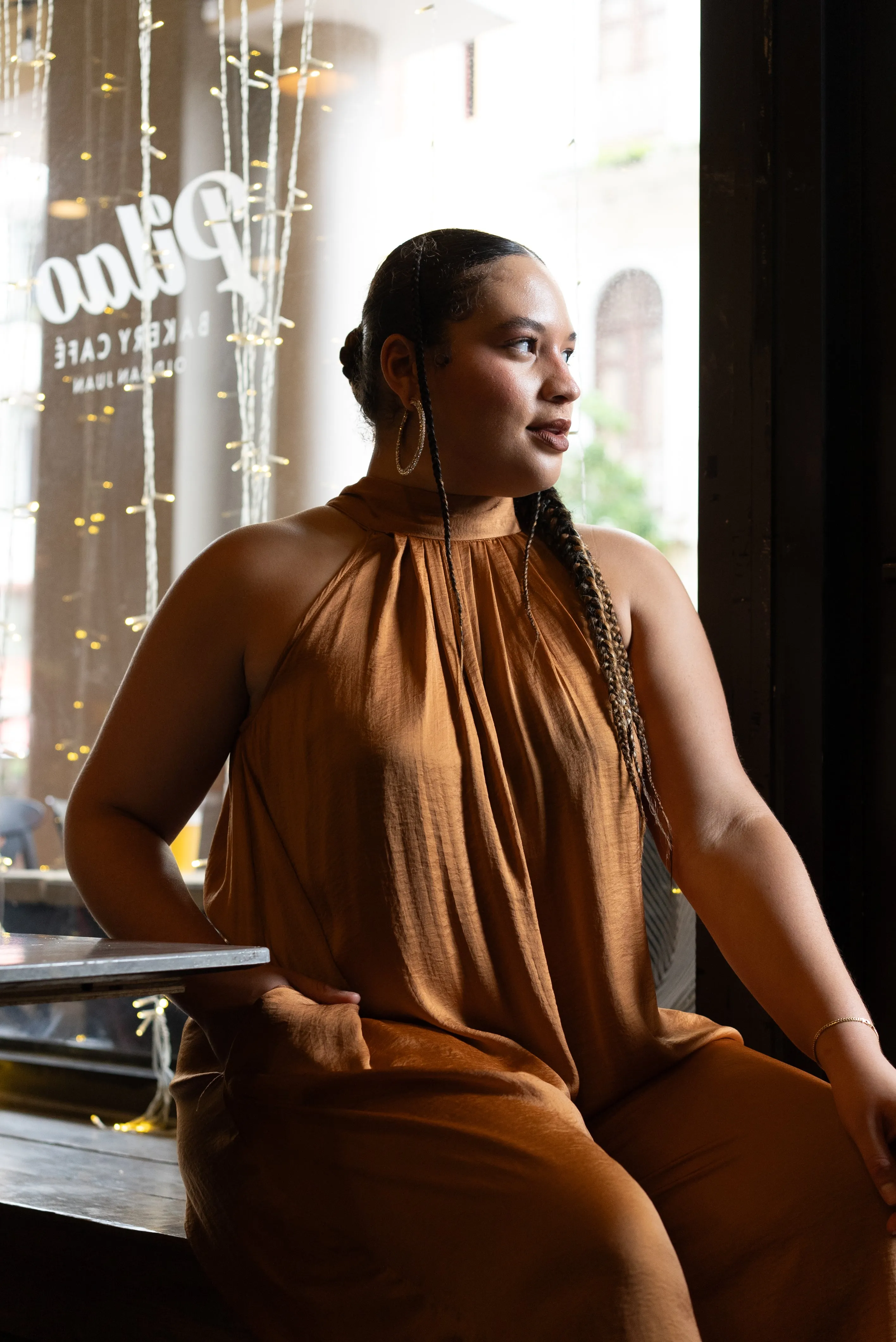 High neck jumpsuit