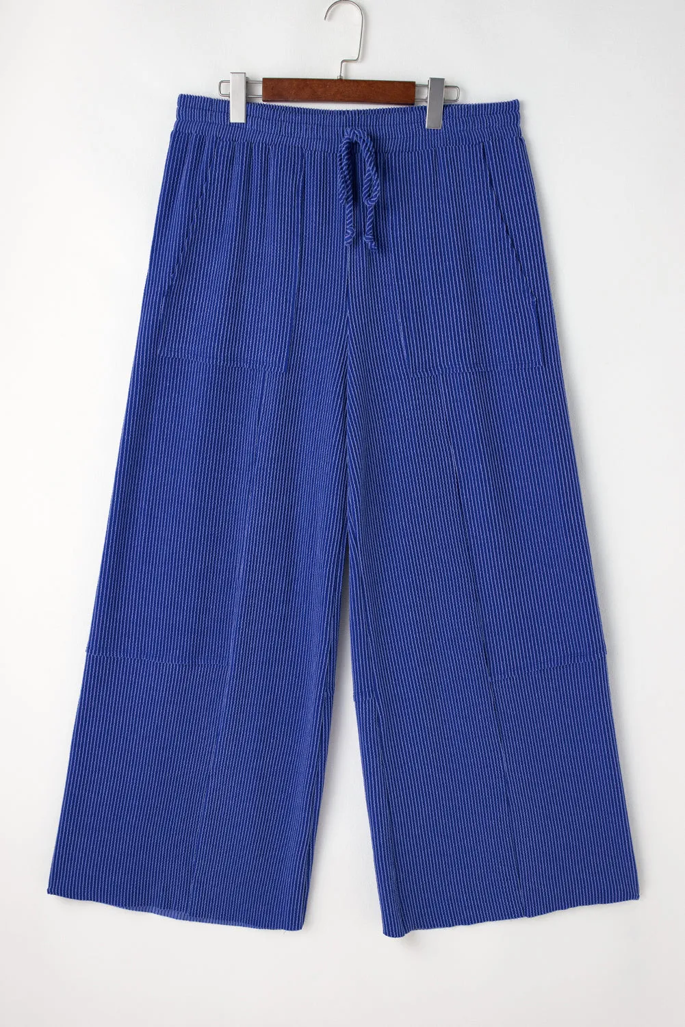 High Waist Plus Size Wide Leg Pants