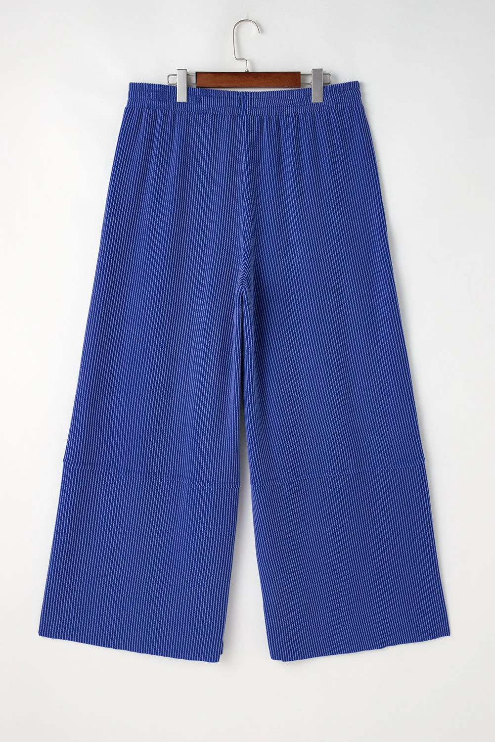 High Waist Plus Size Wide Leg Pants