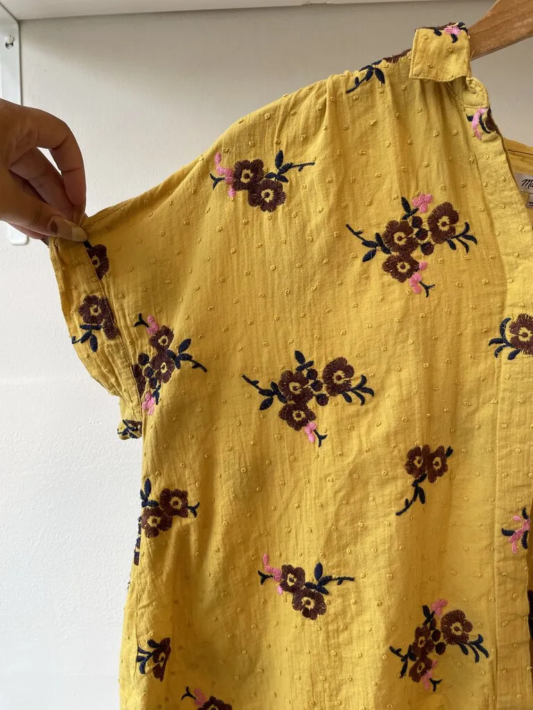 Hilltop Shirt in Embroidered Floral