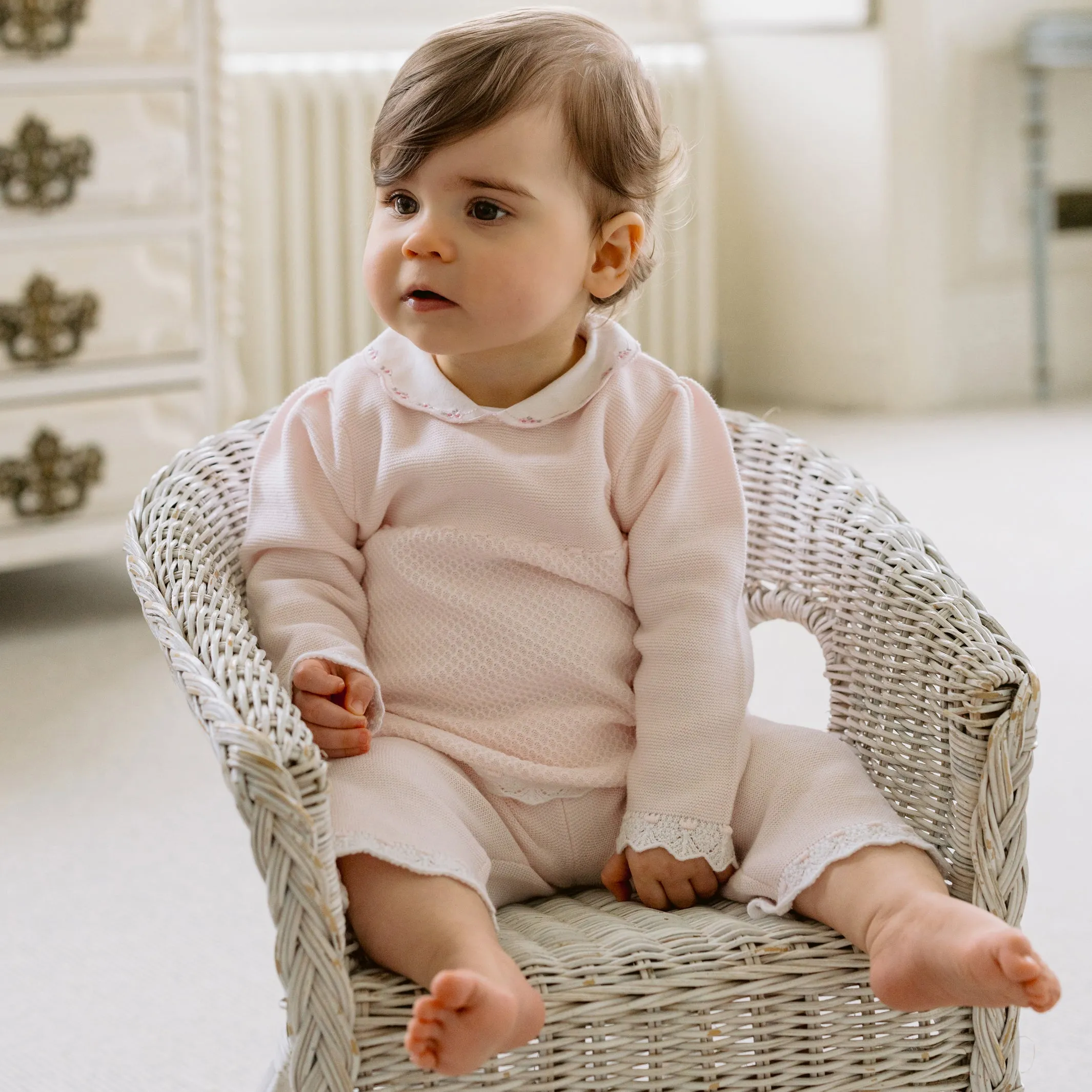 Holly Beautiful Pink Knit Girls Outfit