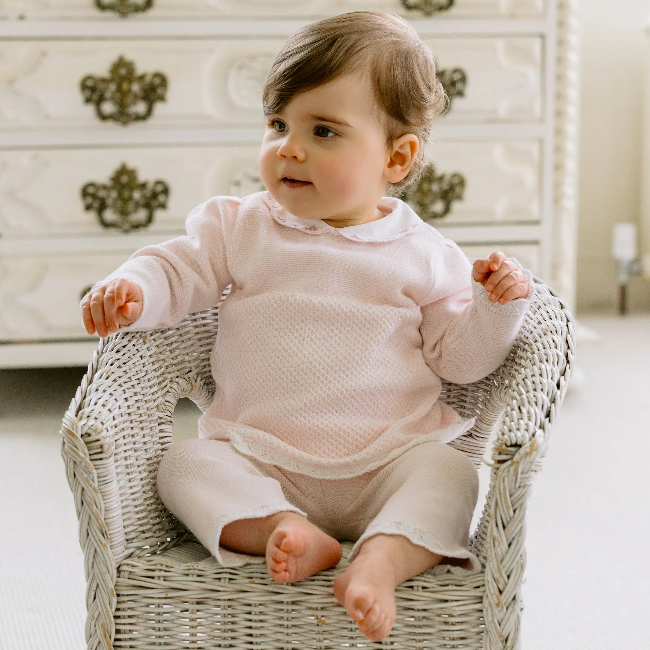 Holly Beautiful Pink Knit Girls Outfit