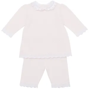 Holly Beautiful Pink Knit Girls Outfit