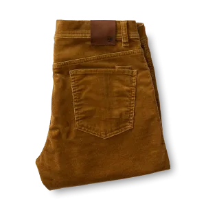 Holston Corduroy Five-Pocket - Dull Gold