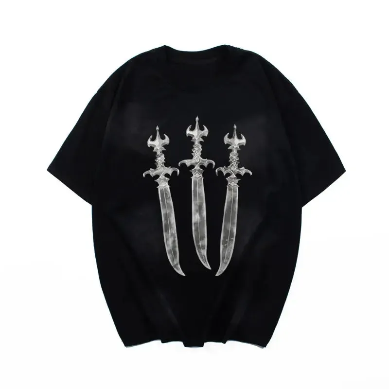 Holy Sword Printed Washed Tee