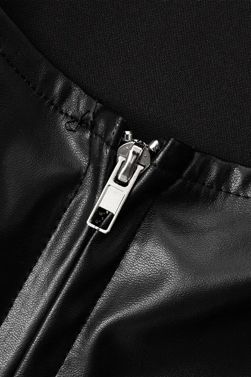 HTP1092 Solid Leather Tank Top