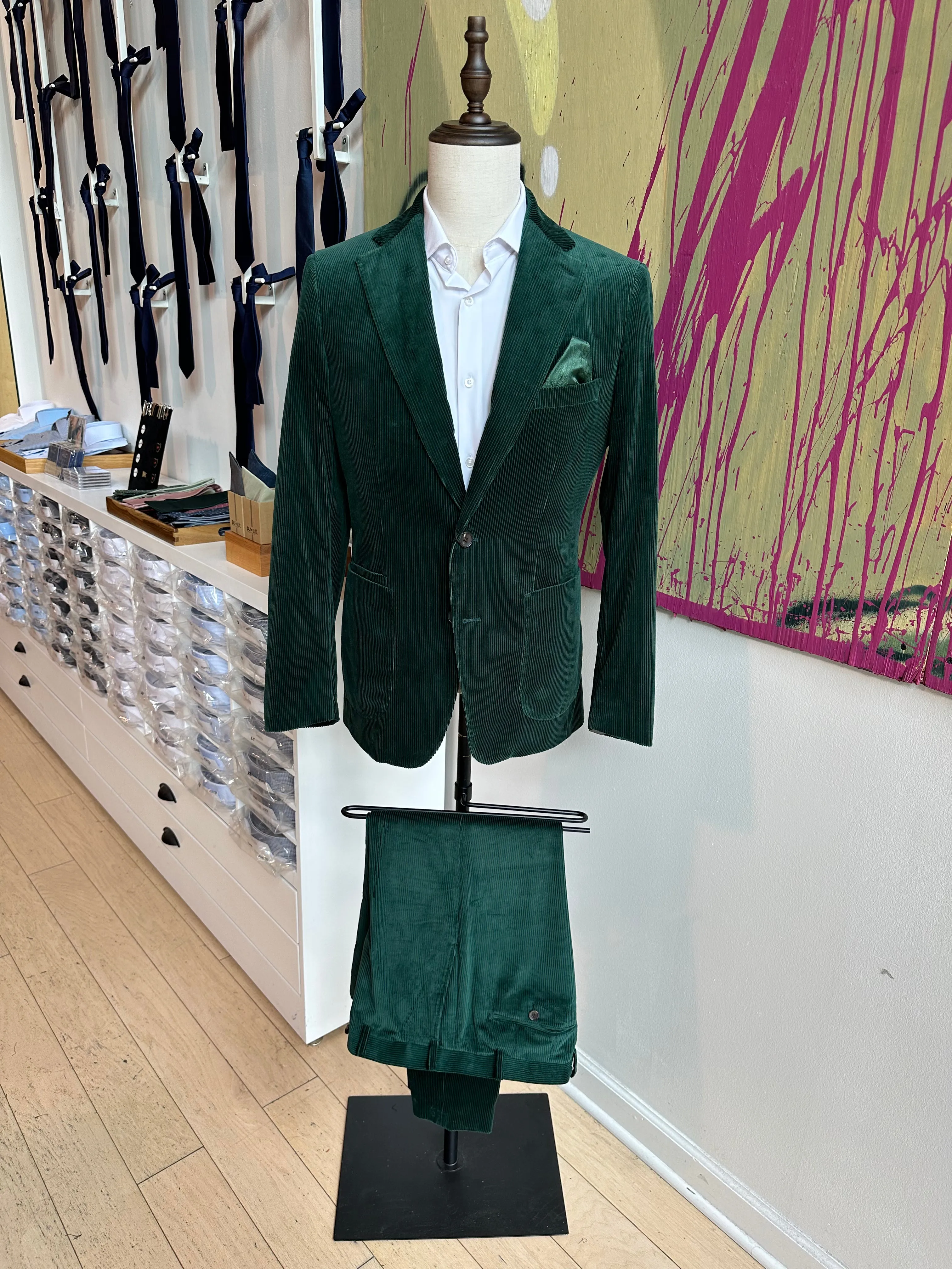 Hunter Green Corduroy Premium Coat