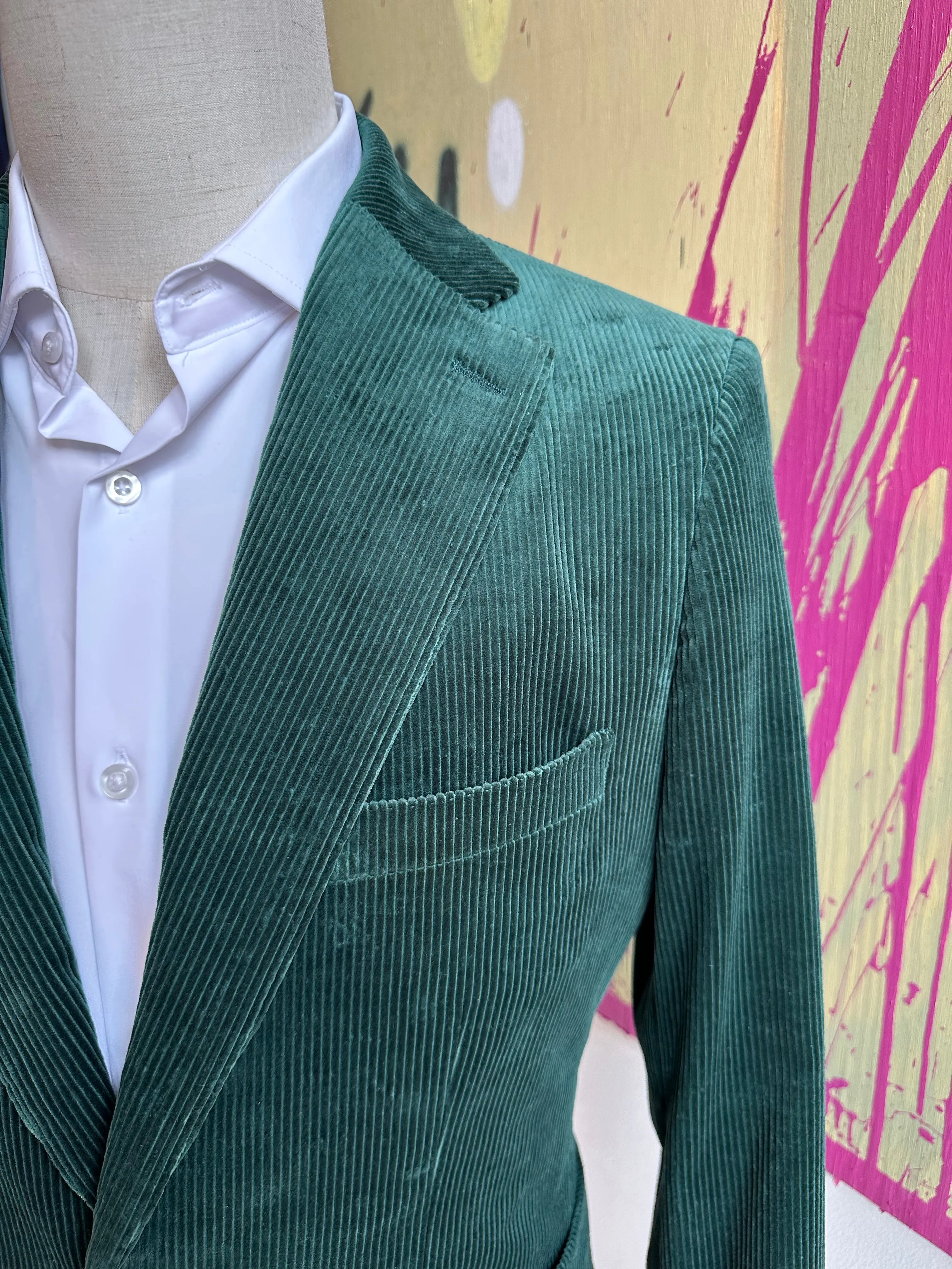 Hunter Green Corduroy Premium Coat