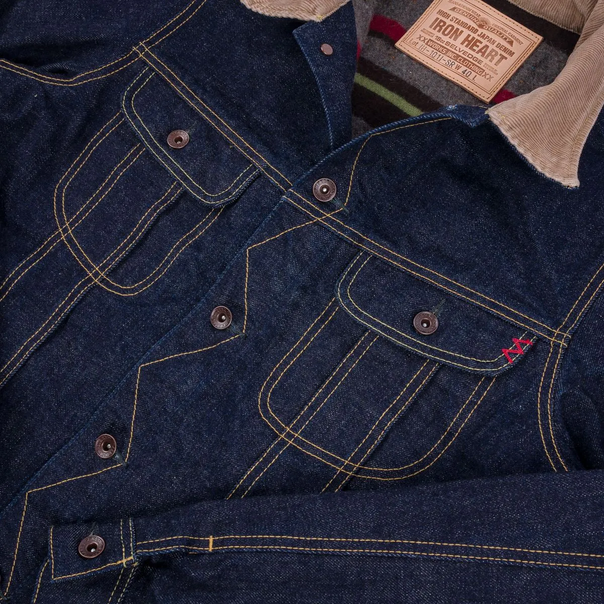 IH-101J-SR - 18oz Selvedge Denim Storm Rider Jacket - Indigo 10% off