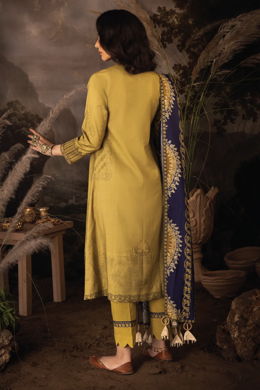 ILC-01 RAUHAH-3PC | Iznik Zarafshan Linen Collection 2021 | Unstitched Embroidered Linen Organza Suits