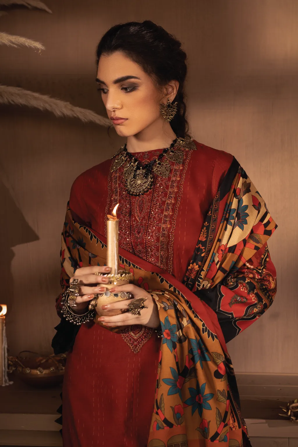ILC-07 SIBGHA -3PC | Iznik Zarafshan Linen Collection 2021 | Unstitched Embroidered Linen Organza Suits