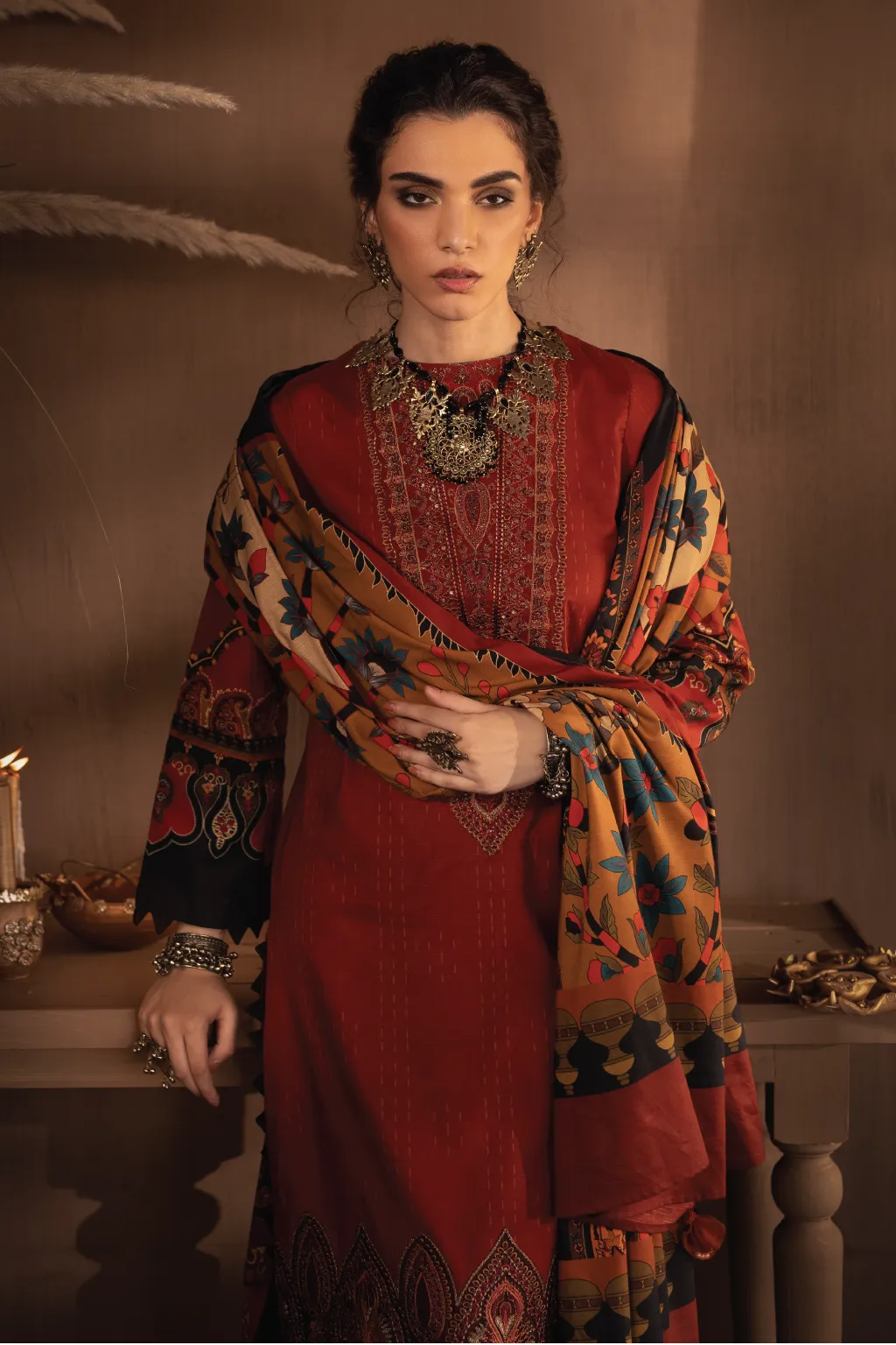 ILC-07 SIBGHA -3PC | Iznik Zarafshan Linen Collection 2021 | Unstitched Embroidered Linen Organza Suits