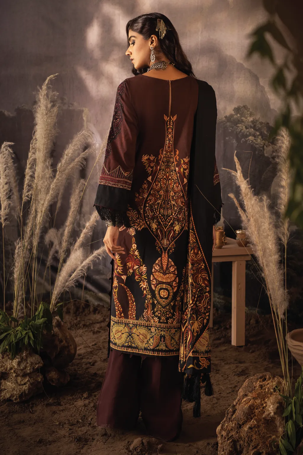 ILC-09 IBA -3PC | Iznik Zarafshan Linen Collection 2021 | Unstitched Embroidered Linen Organza Suits