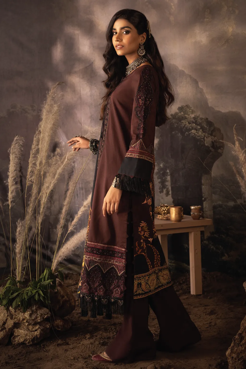 ILC-09 IBA -3PC | Iznik Zarafshan Linen Collection 2021 | Unstitched Embroidered Linen Organza Suits