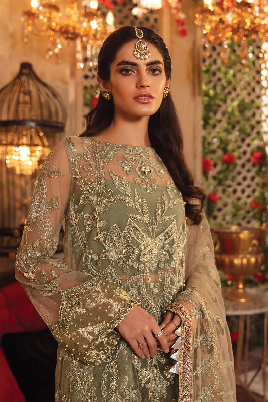 IMC-09 REVERIE-3PC | Iznik Meraki Luxury Chiffon Collection 2021 | Unstitched Embroidered Luxury Chiffon Suits