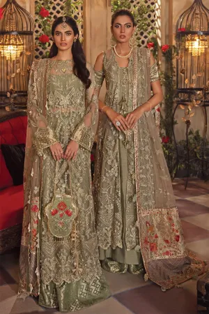 IMC-09 REVERIE-3PC | Iznik Meraki Luxury Chiffon Collection 2021 | Unstitched Embroidered Luxury Chiffon Suits