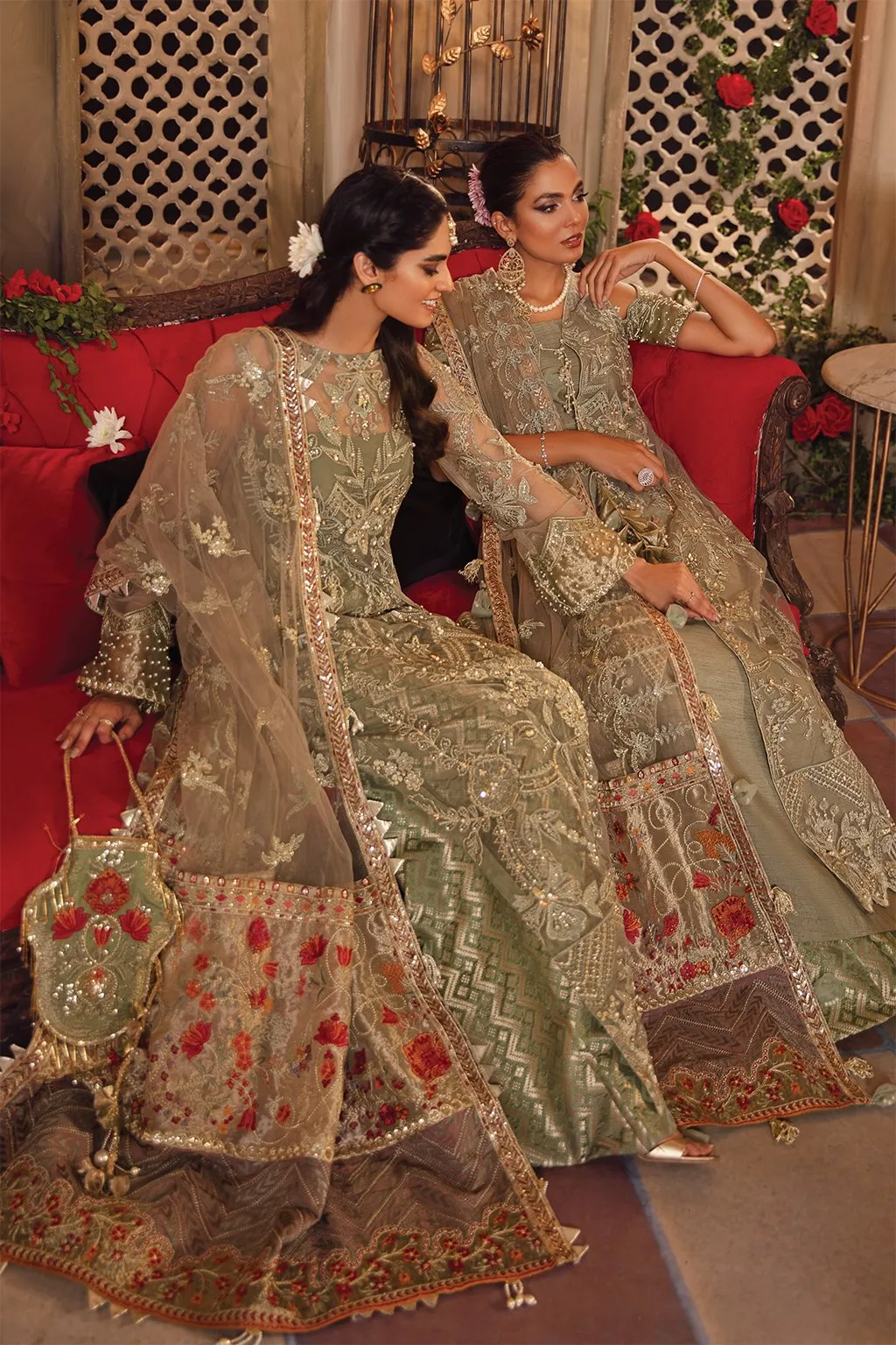 IMC-09 REVERIE-3PC | Iznik Meraki Luxury Chiffon Collection 2021 | Unstitched Embroidered Luxury Chiffon Suits
